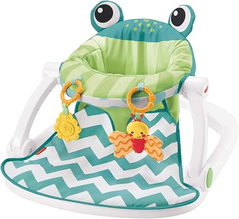 Fisher-Price Sit-Me-Up Floor Seat, Citrus Frog by Fisher-Price: Amazon.es: Bebé