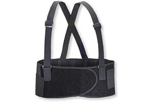 Valeo Industrial VEE7 Economy 7" Back Support Elastic Belt, VA4675, Black, Small