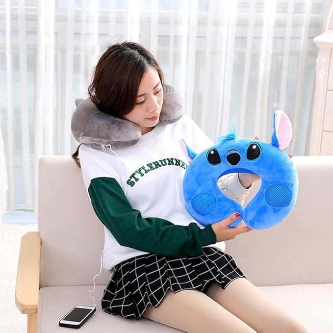 001 Zug YI WORLD U-Typ Musik Nackenkissen Starke Nackenstütze zum