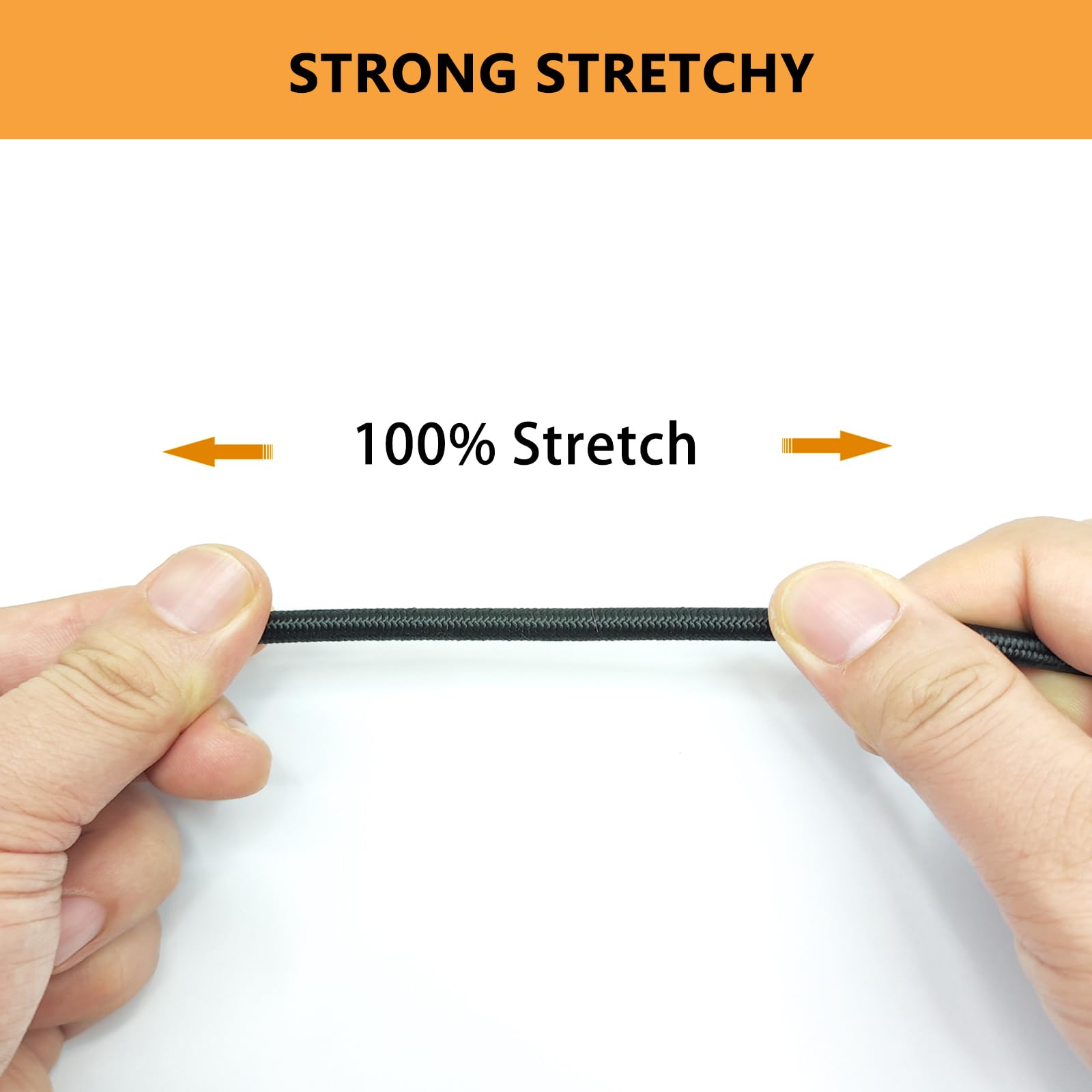 LUYADIN 1/4" x 16' Marine Grade Bungee Cord Elastic