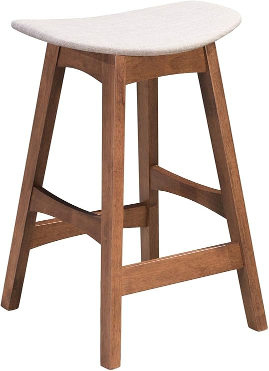 American Luxury - Taburetes industriales de Madera de Nogal marrón