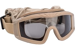 Evike Airsoft - Matrix Tactical Systems ANSI-Rated Ultimate Protective Airsoft Goggles (Color: Tan)