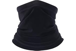 B BINMEFVN Polar Fleece Neck Warmer - Windproof Winter Neck Gaiter Cold Weather Face Mask For Men Women - 1 Pack
