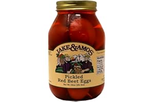 Jake & Amos Red Beet Pickled Eggs, 32 Oz. Jar (Pack of 2)
