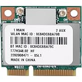 WLAN Card Card,Dual Band Network Card 2.4G/5Ghz AR5B22 Network 300Mbps Bluetooth 4.0 Mini PCI-E Card Bluetooth Card