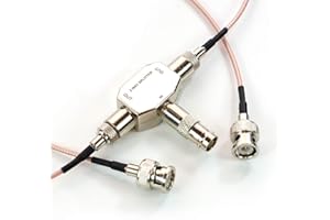 AEcreative 2-Way Antenna Signal Splitter for Uniden RadioShack Icom Alinco AOR Scanner shortwave Radio RTL-SDR Receiver BNC