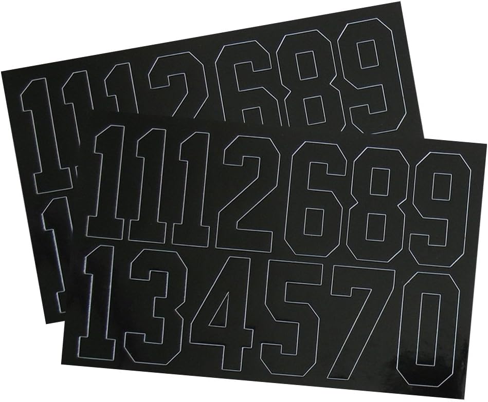 A&R Sports Number Decals, 2-Inch