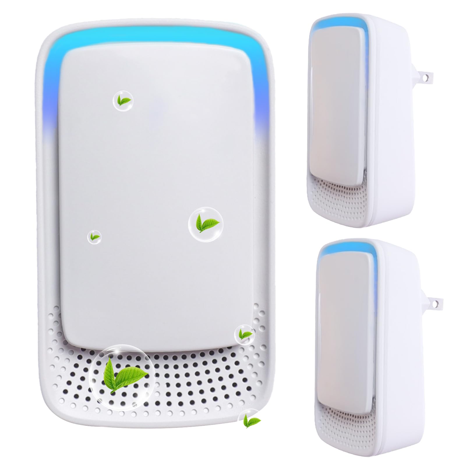 Photo 1 of 3 Pack Plug In Air Ionizers-Negative Ion Air Purifier for Home Silent Work Air Cleaner for Bathroom,Living Room,Office,Kitchen,Pet Room,Portable Ionic Air Purifier for Bedroom(3)