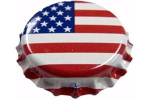 144 Count Beer Bottle Crown Caps - Oxygen Absorbing for Homebrew (American Flag)