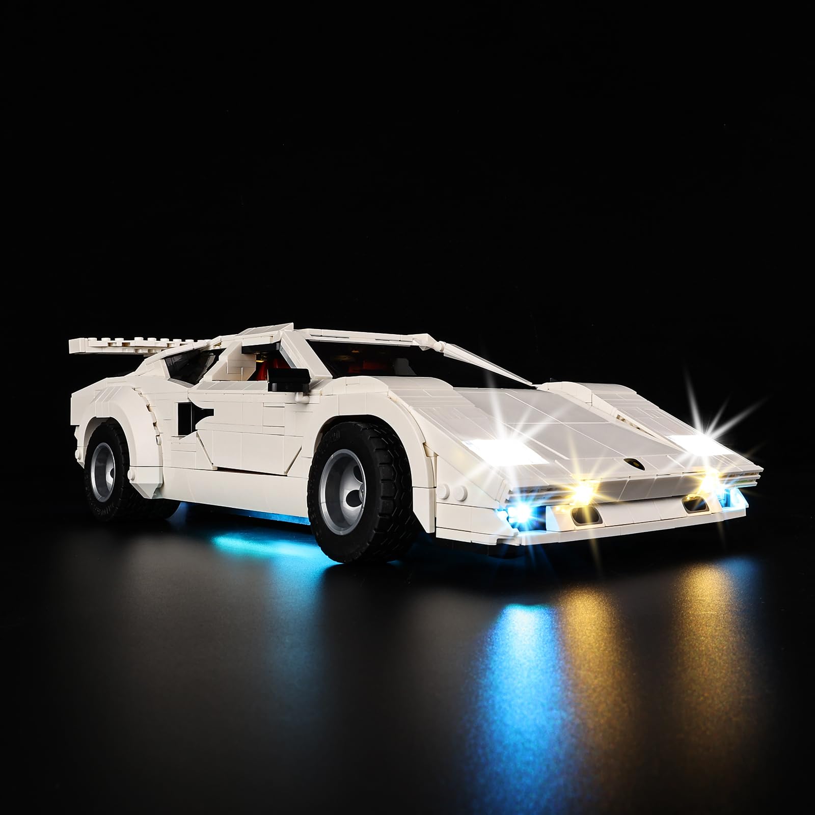 Kyglaring LED Lighting Kit for Lego 10337 - Compatible with lego-10337 Lamborghini Countach 5000 Quattrovalvole Building Blocks Model Set - Only Leds No Brick Set (Classic Version)