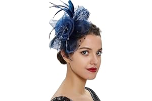 WOVOWOVO Women's Fascinators Hats Fascinators for Women Tea Party Cocktail Wedding Headwear Headband for Women Girls