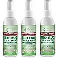 Hygea Natural Extra Strength Bed Bug & Mite Natural Travel Spray - TSA Approved 3 oz Size - Child & Pet Friendly - Stain & Odor Free - for Hotel, Suitcase, Backpack - 66% Stronger Formula (3 pack)