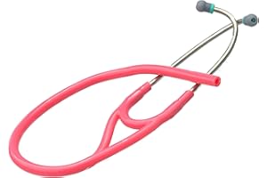 Truaevum Compatible with/Replacement for Master Cardiology (r) and Cardiology III (r) Littmann (r) Stethoscope TUBING - 7mm Binaurals K7 Pink