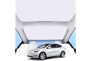 Fannasi Roof Sunshades for Tesla Model 3 2023, Upgraded Full Coverage Sunroof Shade, UV Protection & Heat Resistance Shade for 2021-2023 Tesla Model 3 Accessories