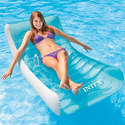 Rockin' Inflatable Lounge, 74" X 39" (Deluxe pack with Built-in cup holder)