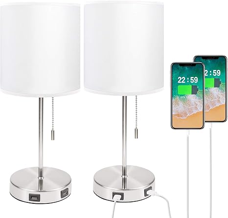 juego de 2 lamparas de mesa seealle