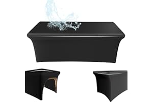 KIDOACOW Black Lash Bed Cover 6FT Vinyl Massage Table Cover Protector, Silky Reusable & Wipeable Massage Bed Cover Waterproof