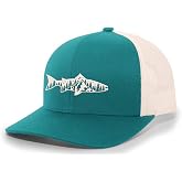 Trenz Shirt Company Men's Outdoors Fishing Trout Scenic Forest Woodland Embroidered Mesh Back Trucker Hat