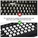 English Keyboard Stickers Full Size Universal PC Computer Laptop Desktop Replacement - QWERTY Alphabet for Full Size Keyboards - 1PCS