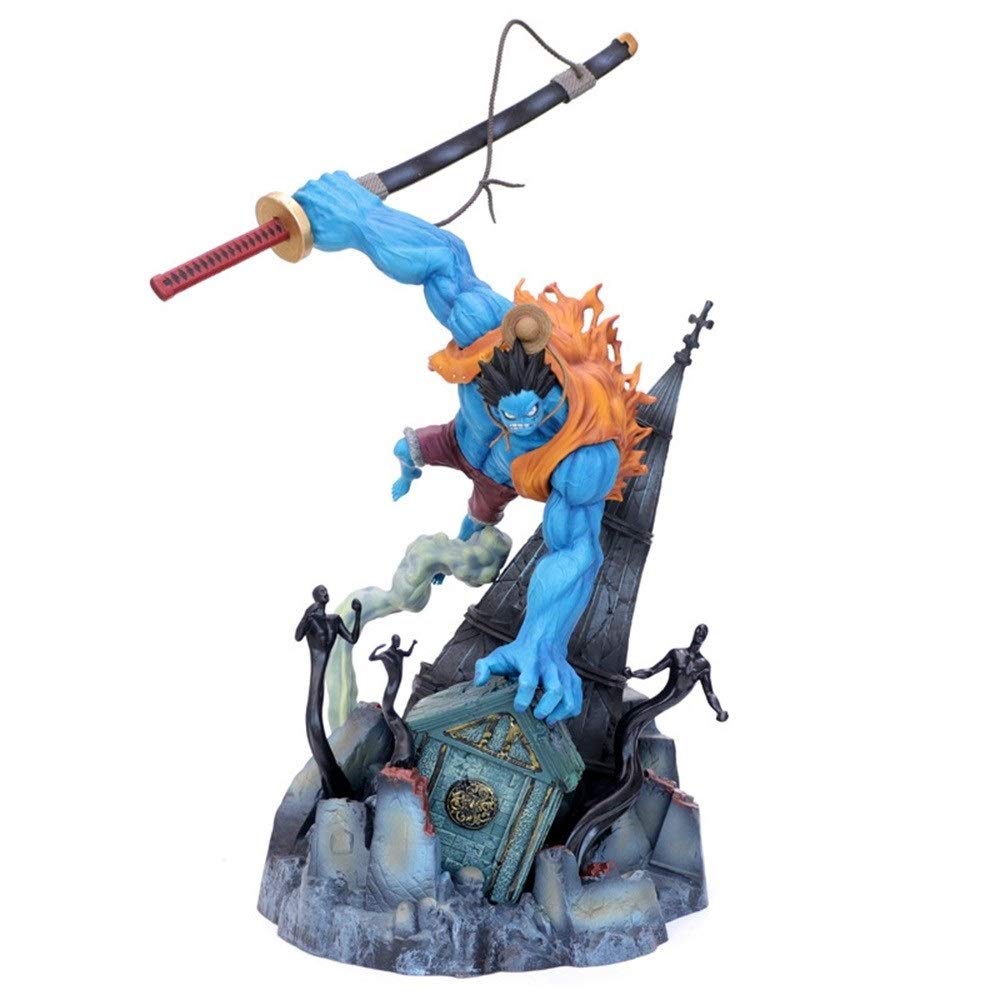 yuxia One Piece GK Gekko Moria Monkey D. Luffy Blue Statue Action Figure
