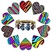 Heart Stickers Roll 50% OFF | These 10 Vibrant Color Designs make up The Best Assorted Heart Stickers Roll on Amazon | Includes a full 130 1.5