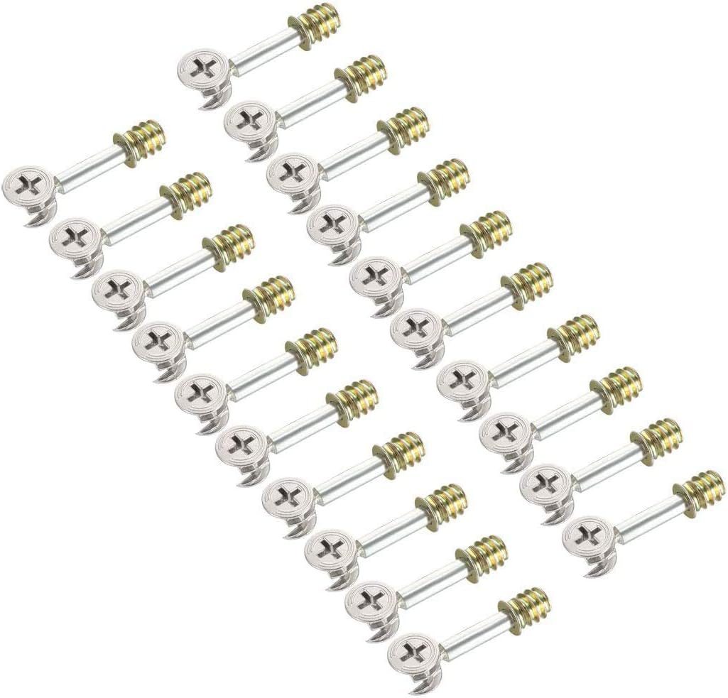 20 Pcs Furniture Connectors Kit, 3in1 Furniture Connector Cam Lock