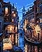 DIY Oil Painting Paint by Number Kit for Adults, Paint by Numbers for Kids Drawing with Brushes Paint, Suitable for All Skill Levels 40x50cm - Venice Evening Without Frame