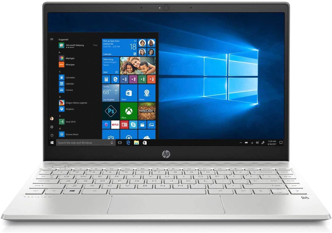 2019 HP Pavilion Thinnest and Lightweight 13.3" FHD IPS Ultra-Portable Laptop w/ Office Home & Student 2019 | Intel Quad Core i5-8265U (Newest) | 8GB RAM | 512GB SSD | Backlit Keyboard | Windows 10