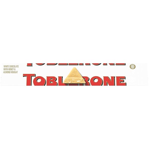 TOBLERONE WHITE CHOCOLATE BAR WITH HONEY AND ALMOND...