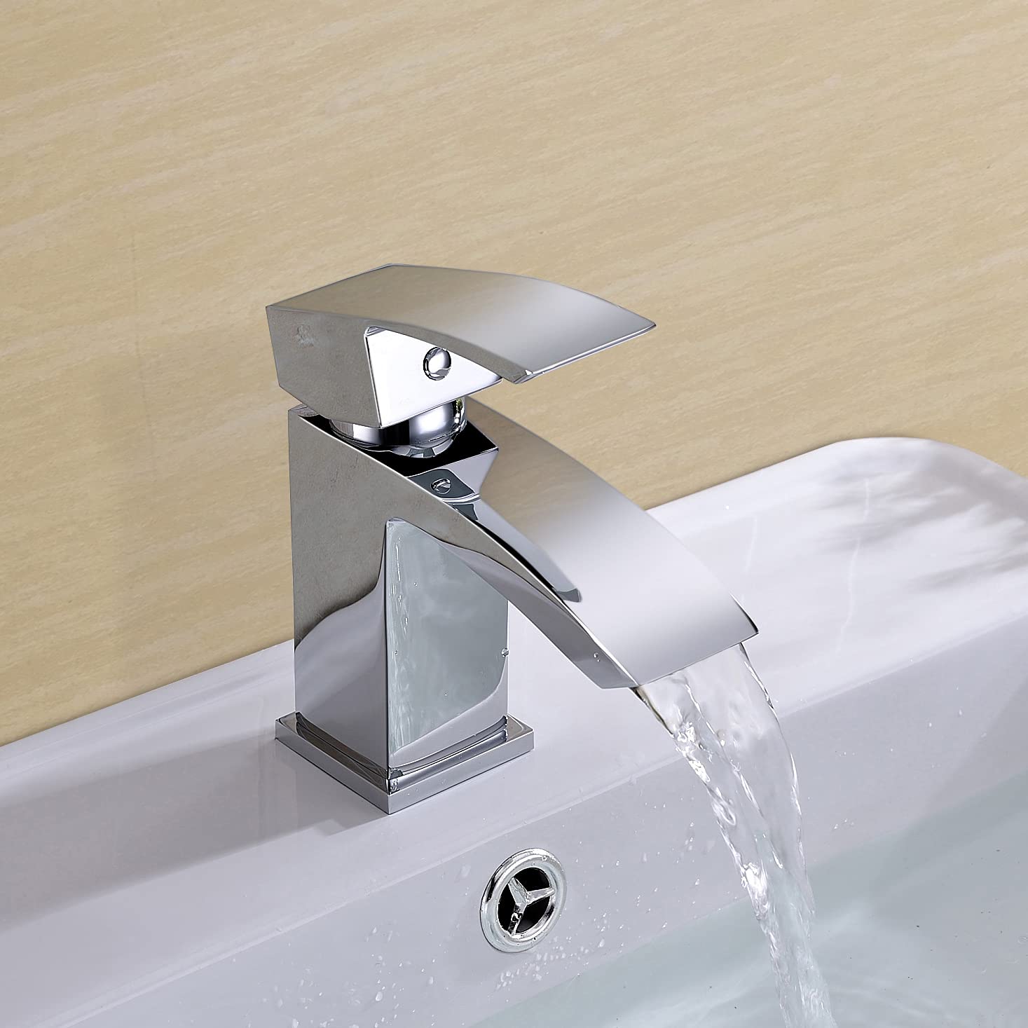 Arke Modern Chrome Cloakroom Basin Mono Mixer Tap