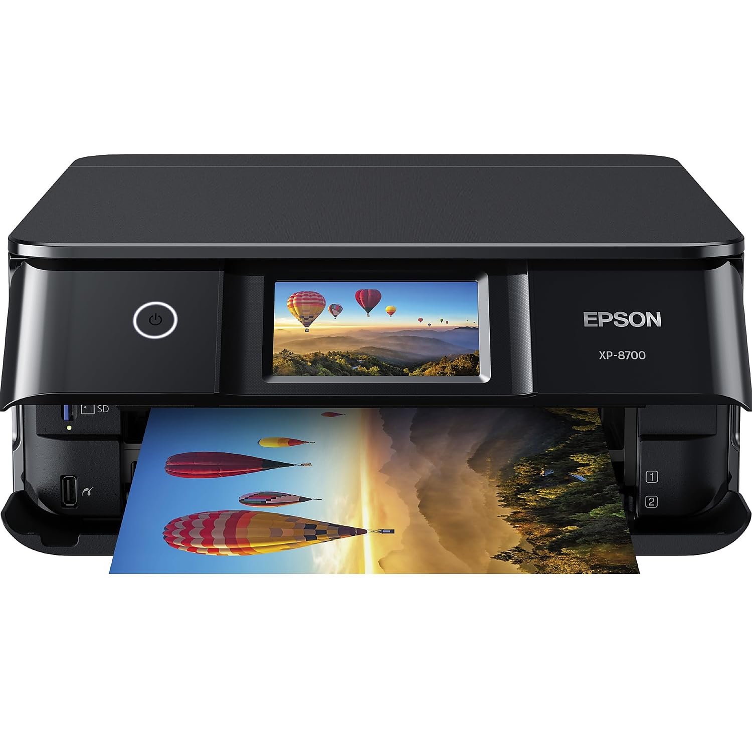 Epson Expression Photo XP-8700 Wireless All-in-One Printer with Built-in Scanner and Copier and 4.3" Color Touchscreen, Black