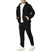 Mens Sweatsuits 2 Piece Casual Full Zip Tracksuits Zip Up Hoodie and Sweatpants Set Athletic Sweat Suits