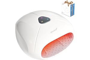arboleaf Hand Massager with Heat and Compression, FSA HSA Eligible, Hand Massage Machine for Her Him, Adjustable Intensity for Custom Comfort, Rechargeable Portable Small Finger Massager
