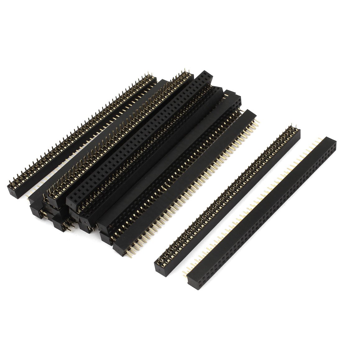 sourcing map 20pcs Double Row 40 Pin 2mm Pitch Female PCB Header Connector