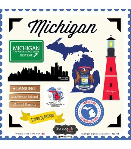 Reminisce Jet Setters 3.0 State Dimensional Stickers – Wyoming, Mehrdimensionaler Aufkleber Für Scrapbooking