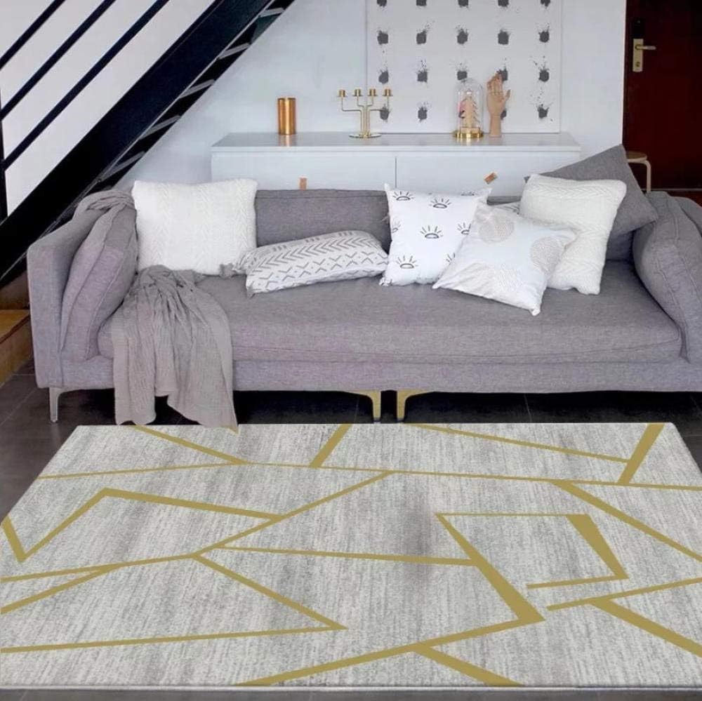 Modern Minimalist Living Room Carpet Nordic Ins Geometric Pattern Floor Mat Home Store Display Carpet 80X120Cm