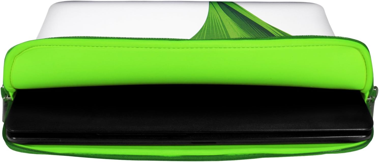 DIGITTRADE LS138-10 Green Designer Netbook Sleeve 10.2" Laptop Cover neoprene tablet case up to 10,2 inch Anti Shock System - Image 3