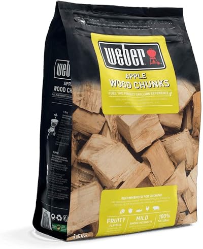 Weber Applewood Chunks 1.5kg - Apple Wood Smoking for BBQ