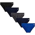 Reebok Men's Briefs - 5 Pack Quick Dry Low Rise Performance Underwear Briefs - Soft Stretch Athletic Men's Bikini Briefs S-XL