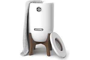 CCGIRU Luxury Towel Warmer Bucket, 20L Large Heated Towel Warmers for Bathroom with Timer, Auto Shut Off, Fits Up to Two 40"X70" Oversized Towels, Bathrobes, Blankets for Home, Spa
