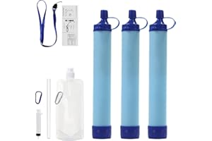 Primitive Labs Water Filter, Survival Filtration Portable Equipment, Emergency Preparedness, Drinking Supply, Hiking, Camping