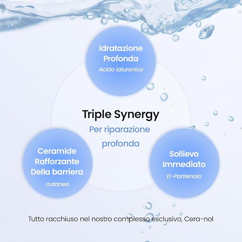 Hydro Cera-nol Real Deep Mask, Maschera Viso Notturna in Hydrogel, Idratante e Lenitiva, Riduce Arrossamenti e Calma Rapidamente la Pelle, K-Beauty, 34g x 4 Pezzi