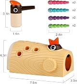 TOP BRIGHT Wooden Magnetic Bird Toy for Toddlers 2 3 4 Years Kid Gift view 6