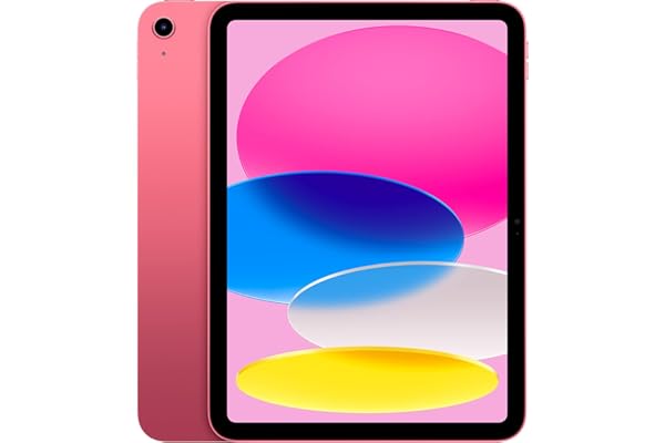 Apple iPad (10th Generation): with A14 Bionic chip, 10.9-inch Liquid Retina Display, 64GB, Wi-Fi 6, 12MP front/12MP Back Camera, Touch ID, All-Day Battery Life – Pink