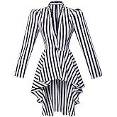 CosplayDiy Womens Steampunk Jacket Gothic Victorian Coat Long Sleeve Medieval Vintage Gothic Tailcoat