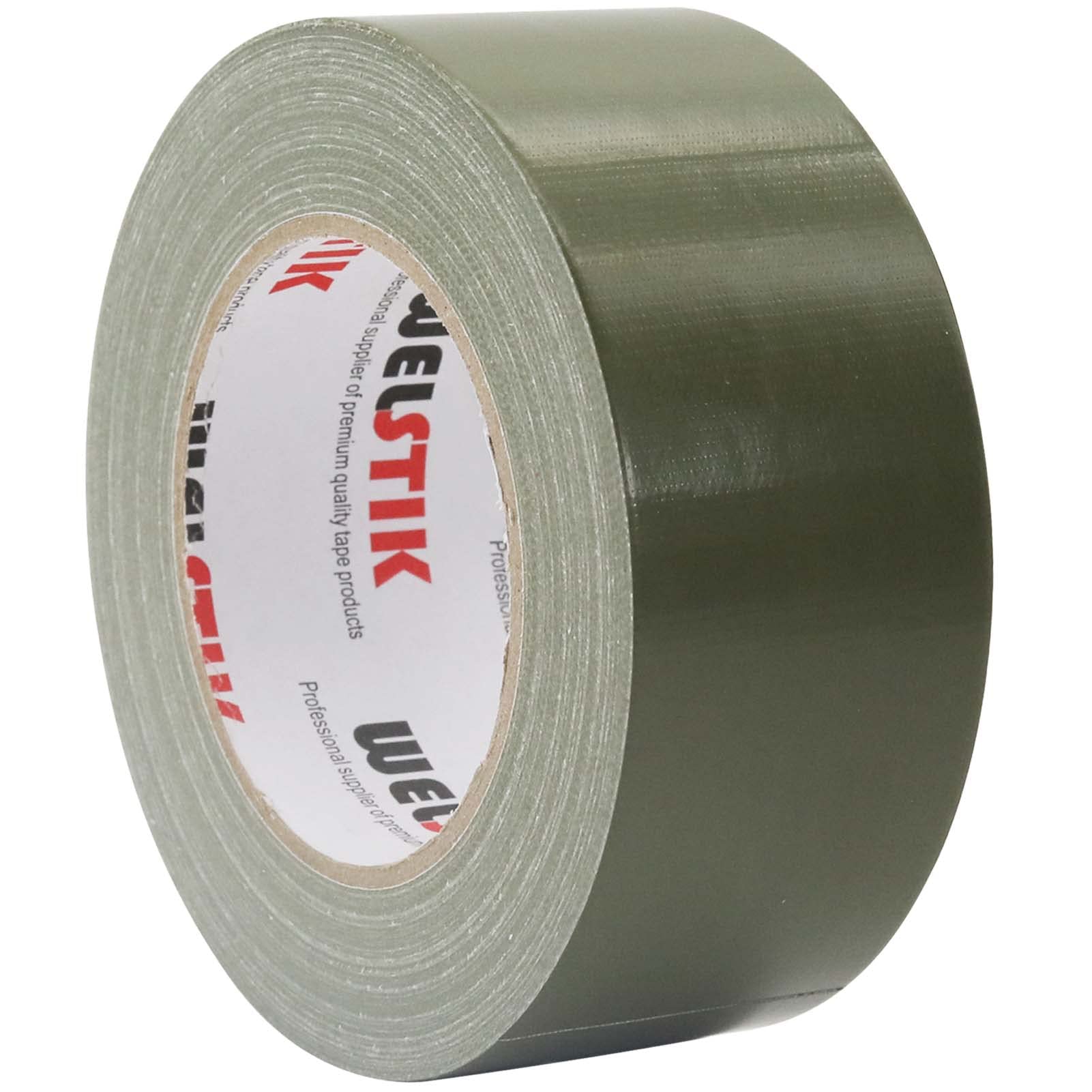 WELSTIK Professional Grade Duct Tape, Waterproof Duct Cloth Fabric,Colored Gaffer Tape for Repairs, DIY, Crafts, Indoor Outdoor Use,50mm X 41M, 7.5 Mil Thick,Olive Green