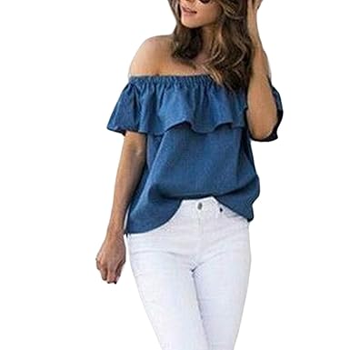 camisas jeans de mujer