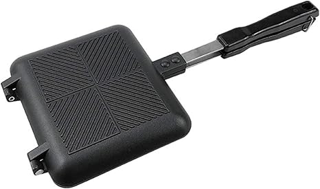 Amazon ホットサンドメーカー 直火 ホットサンド ほっとさんどめーかー サンドイッチメーカー フッ素樹脂加工 お手入れ簡単 焦げ付きにくい アウトドア 家庭用 35 X15 X 6cm 直火式ホットサンド ワッフルメーカー オンライン通販