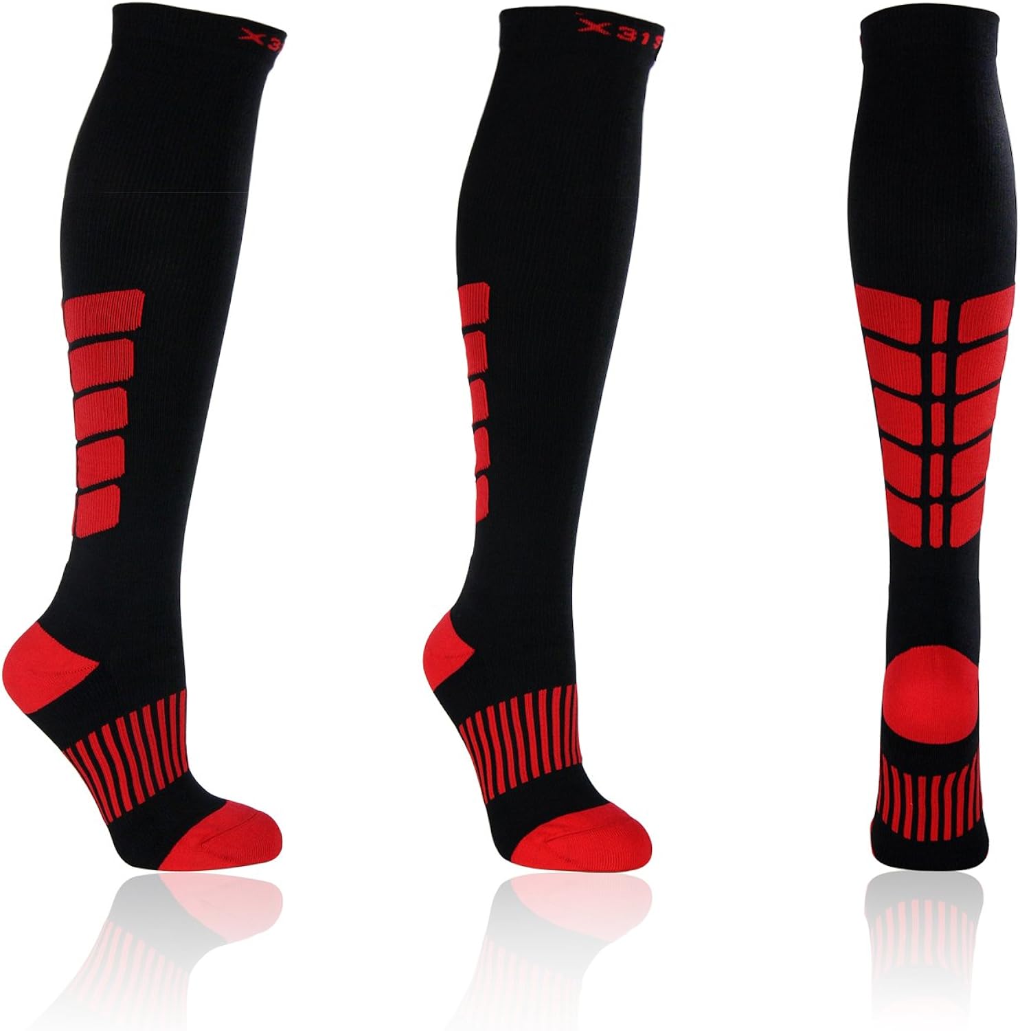 X31 Sports Over The Knee Compression Socks (1520 mmHg, 1 Pair) Amazon