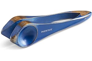 Heritage Musical Spoons Percussion Instrument, Handmade Canadian Maplewood, Natural Wood Folk Sound, Great Gift for All Ages With Any Music Experience, Medium, Blue